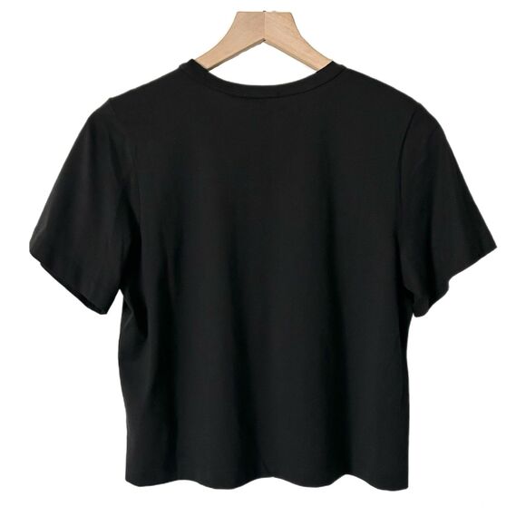 NEW A.L.C. Julie Tee in Black Cropped 100% Cotton Size Small - Picture 2 of 5